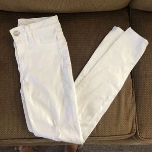 White AE super stretch skinny jeans